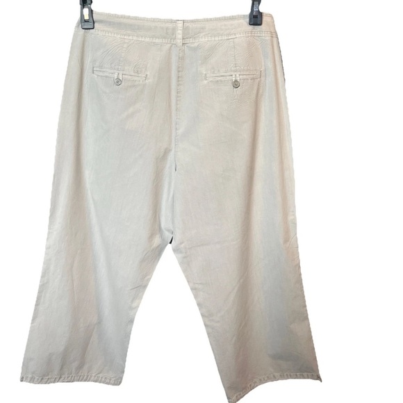 Tommy Bahama Womens Relax Cargo Capri Size 12 Drawstring Hem Pockets 100% Cotton - Picture 10 of 10